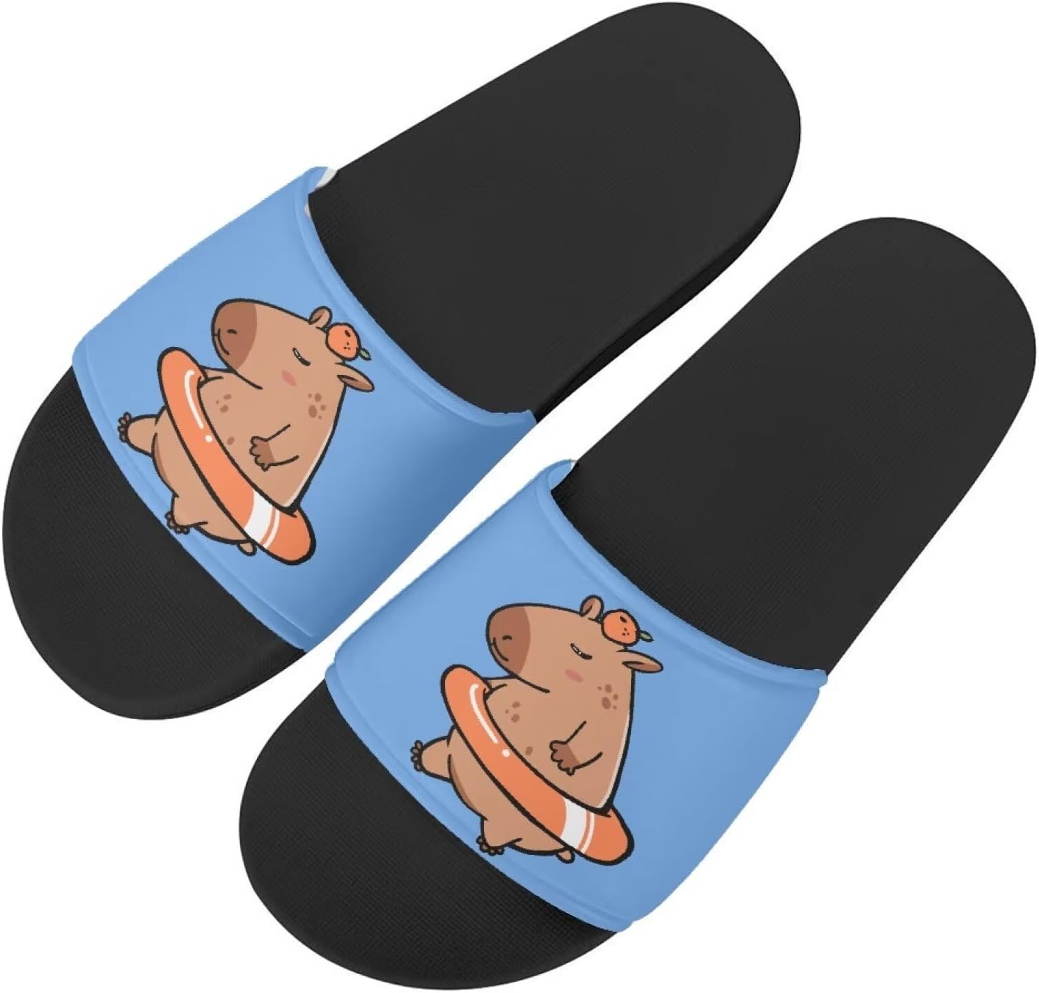 Забавные тапочки Binienty для взрослых, сандалии унисекс, нескользящие, быстросохнущие, для душа и ванной, Cute Capybara
Забавные тапочки Binienty для взрослых, сандалии унисекс, нескользящие, быстросохнущие, для душа и ванной, Cute Capybara