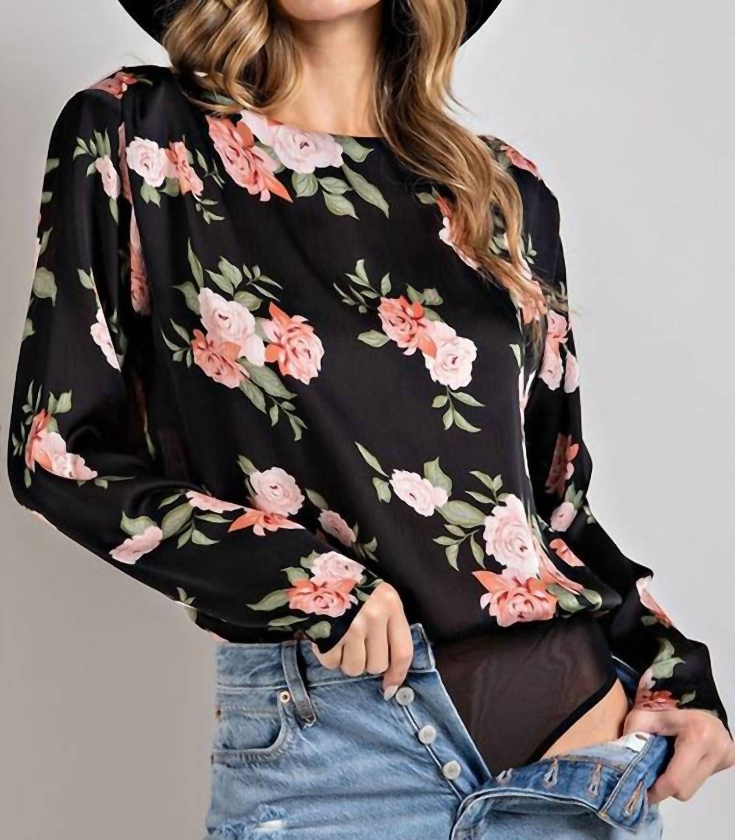 Боди с цветочным принтом и круглым вырезом черного цвета eesome
Боди с цветочным принтом и круглым вырезом черного цвета eesome