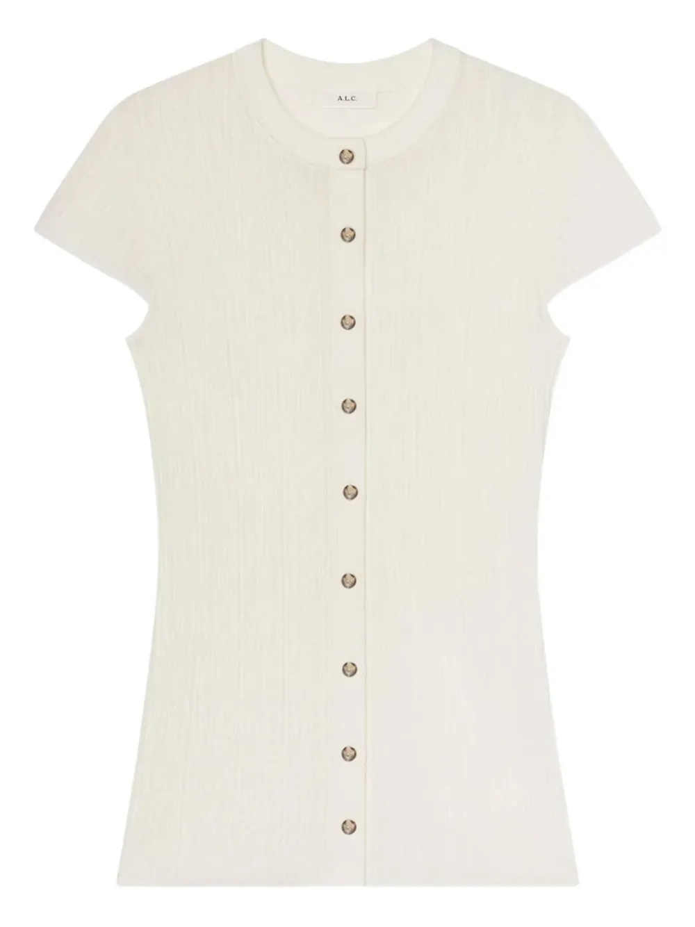 Кардиган в рубчик с пуговицами спереди A.L.C., белый
Кардиган в рубчик с пуговицами спереди A.L.C., белый