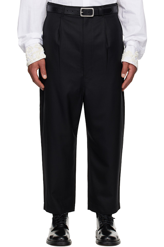 Брюки из шерстяного габардина Comme Des Garçons Homme, черный
Брюки из шерстяного габардина Comme Des Garçons Homme, черный