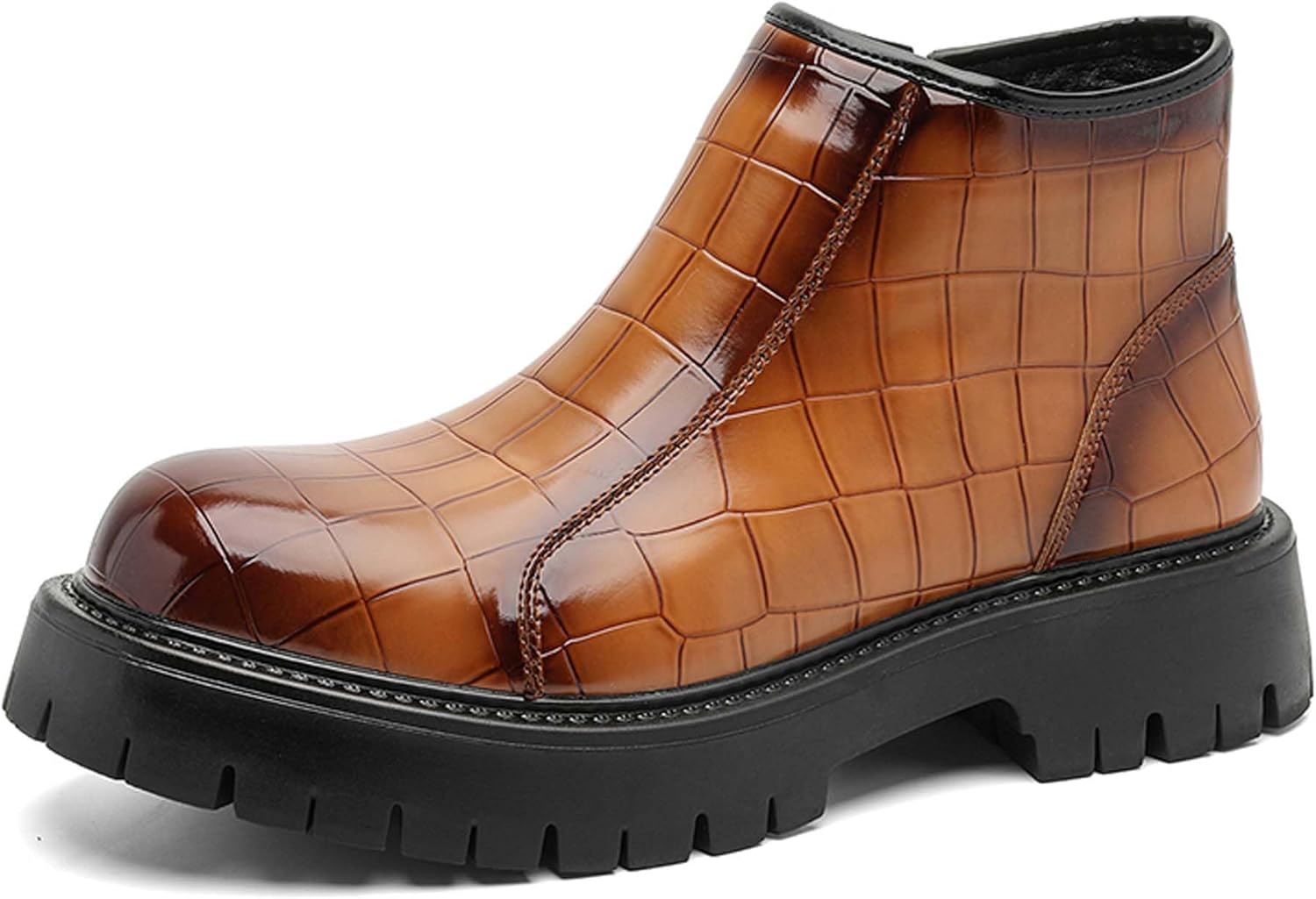 Мужские ботинки Челси модные с толстой подошвой, для бизнеса и повседневной носки, формальные ботинки, противоскользящие, с эффектом увеличения роста, для офиса, банкетов, свадеб, под костюмы и платья, высокие кожаные ботинки Generic, коричневый
Мужские ботинки Челси модные с толстой подошвой, для бизнеса и повседневной носки, формальные ботинки, противоскользящие, с эффектом увеличения роста, для офиса, банкетов, свадеб, под костюмы и платья, высокие кожаные ботинки Generic, коричневый