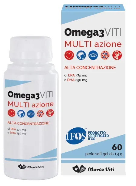 Omega 3 Viti Multi Action 60 Pearls Кардио и кровообращение Добавка EPA и DHA Marco Viti
Omega 3 Viti Multi Action 60 Pearls Кардио и кровообращение Добавка EPA и DHA Marco Viti