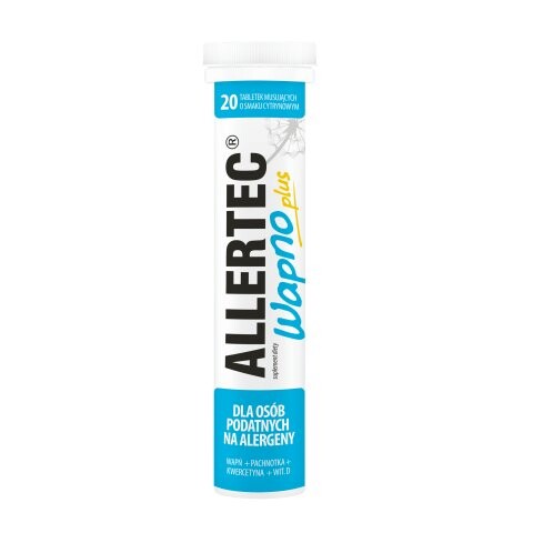 Allertec Wapno Plus, Добавка , 20 шипучих таблеток
Allertec Wapno Plus, Добавка , 20 шипучих таблеток