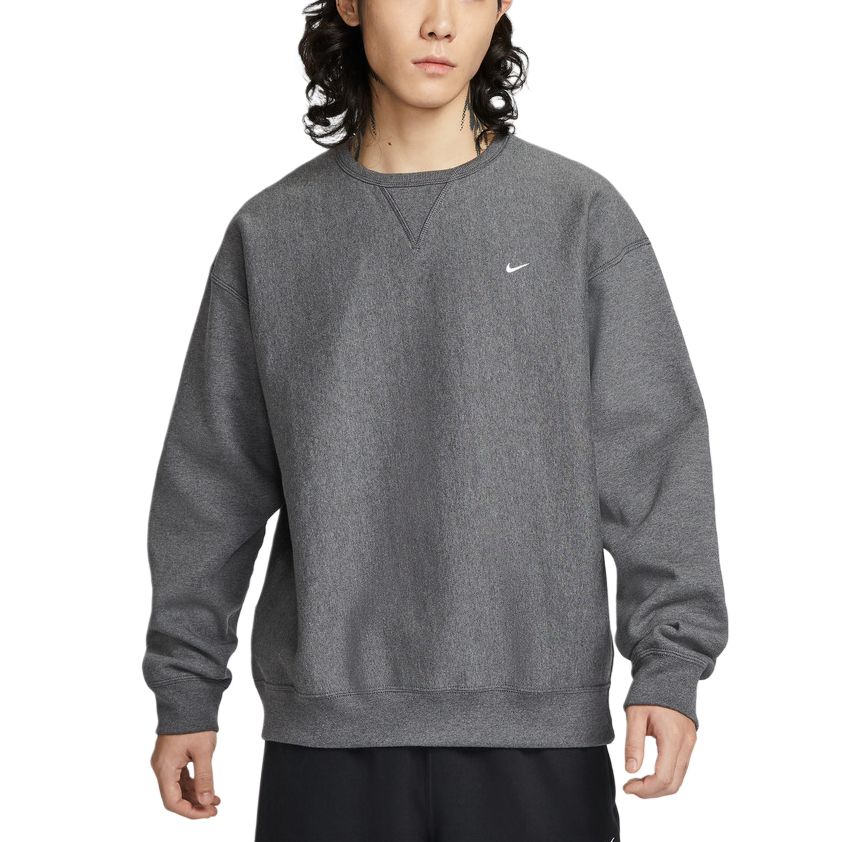 Nike Мужская толстовка серого цвета с круглым вырезом, средней толщины
Nike Мужская толстовка серого цвета с круглым вырезом, средней толщины