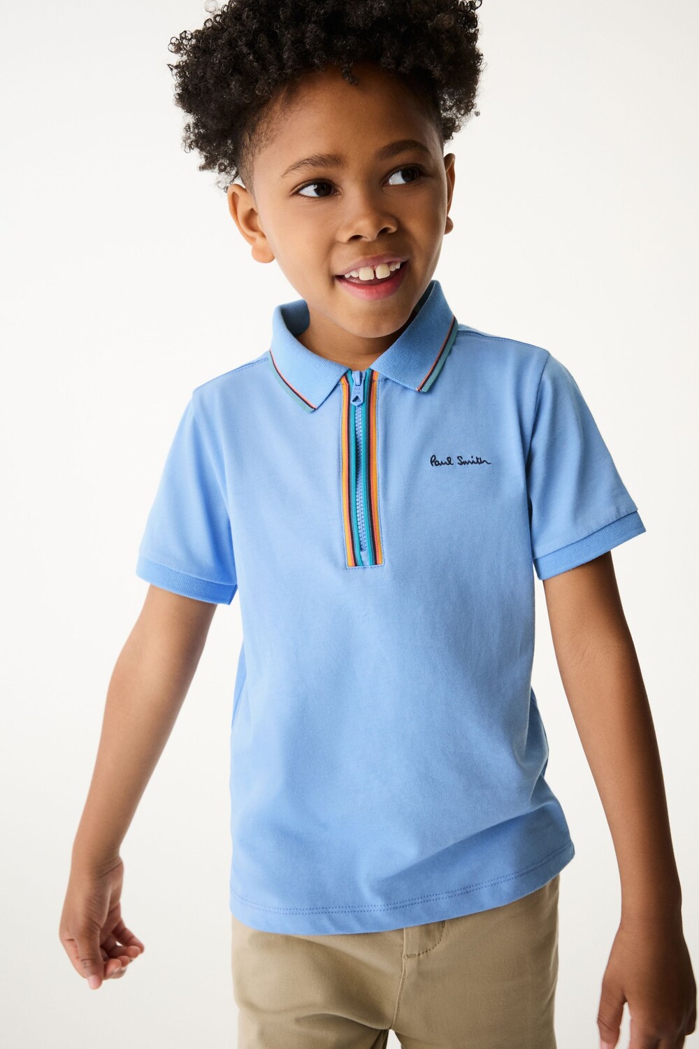Футболка поло с короткими рукавами и молнией в полоску для мальчиков Paul Smith Junior, синий
Футболка поло с короткими рукавами и молнией в полоску для мальчиков Paul Smith Junior, синий