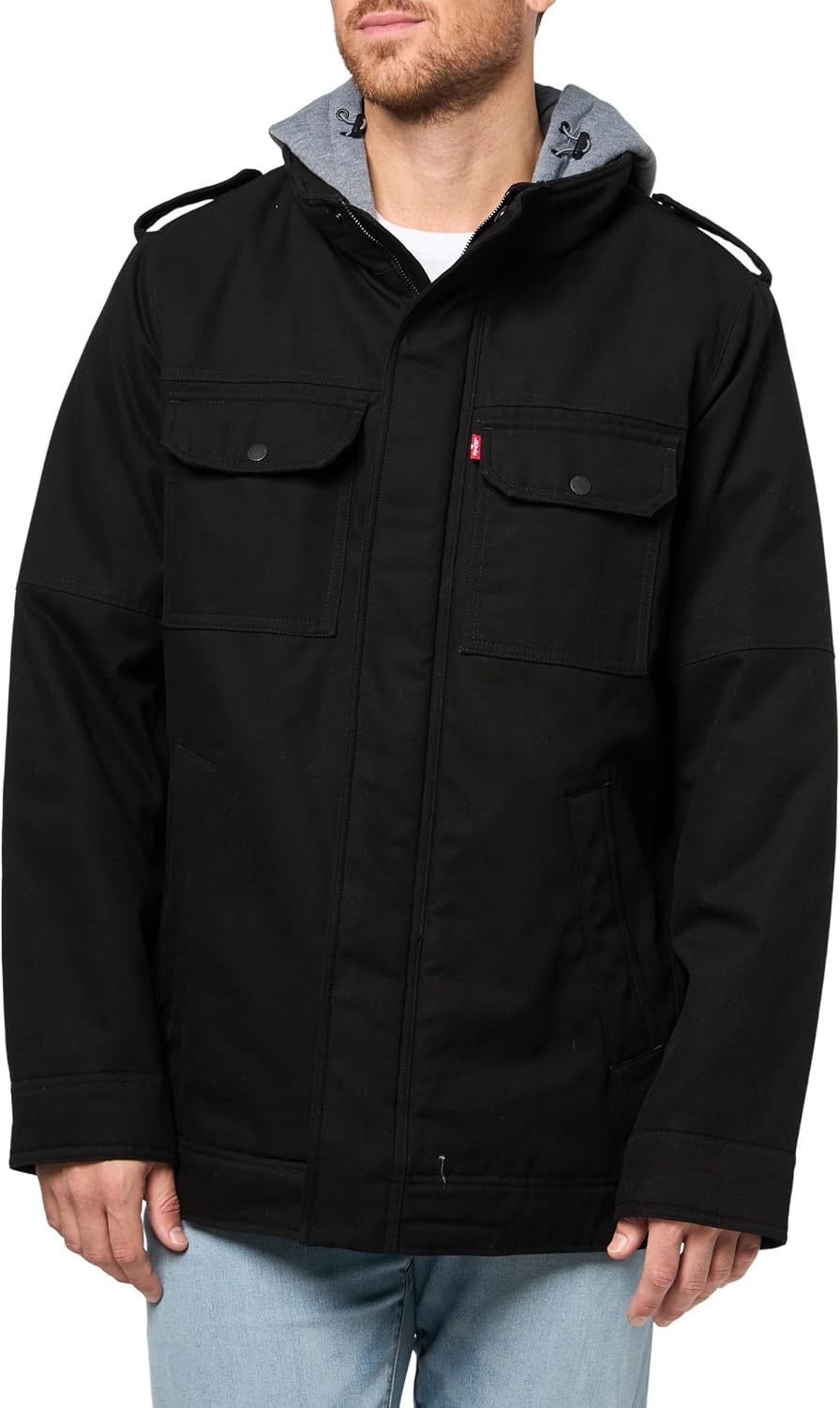 Мужская куртка Levi's с капюшоном, Black Cotton Canvas
Мужская куртка Levi's с капюшоном, Black Cotton Canvas