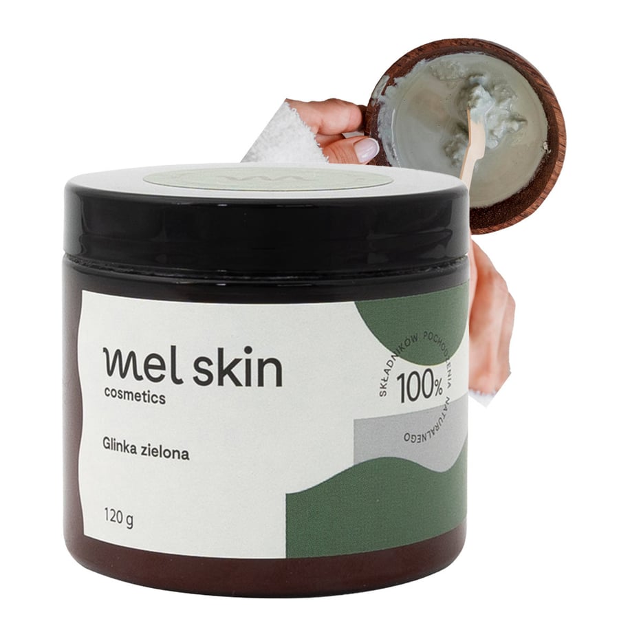 Mel Skin, Зеленая очищающая глина с себорегулирующим и антивозрастным эффектом, 120 г
Mel Skin, Зеленая очищающая глина с себорегулирующим и антивозрастным эффектом, 120 г