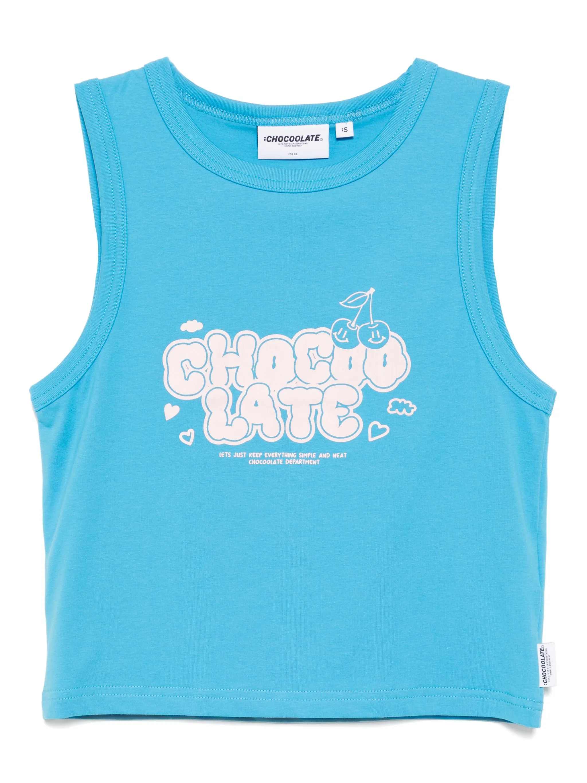 Топ с логотипом Chocoolate, синий
Топ с логотипом Chocoolate, синий