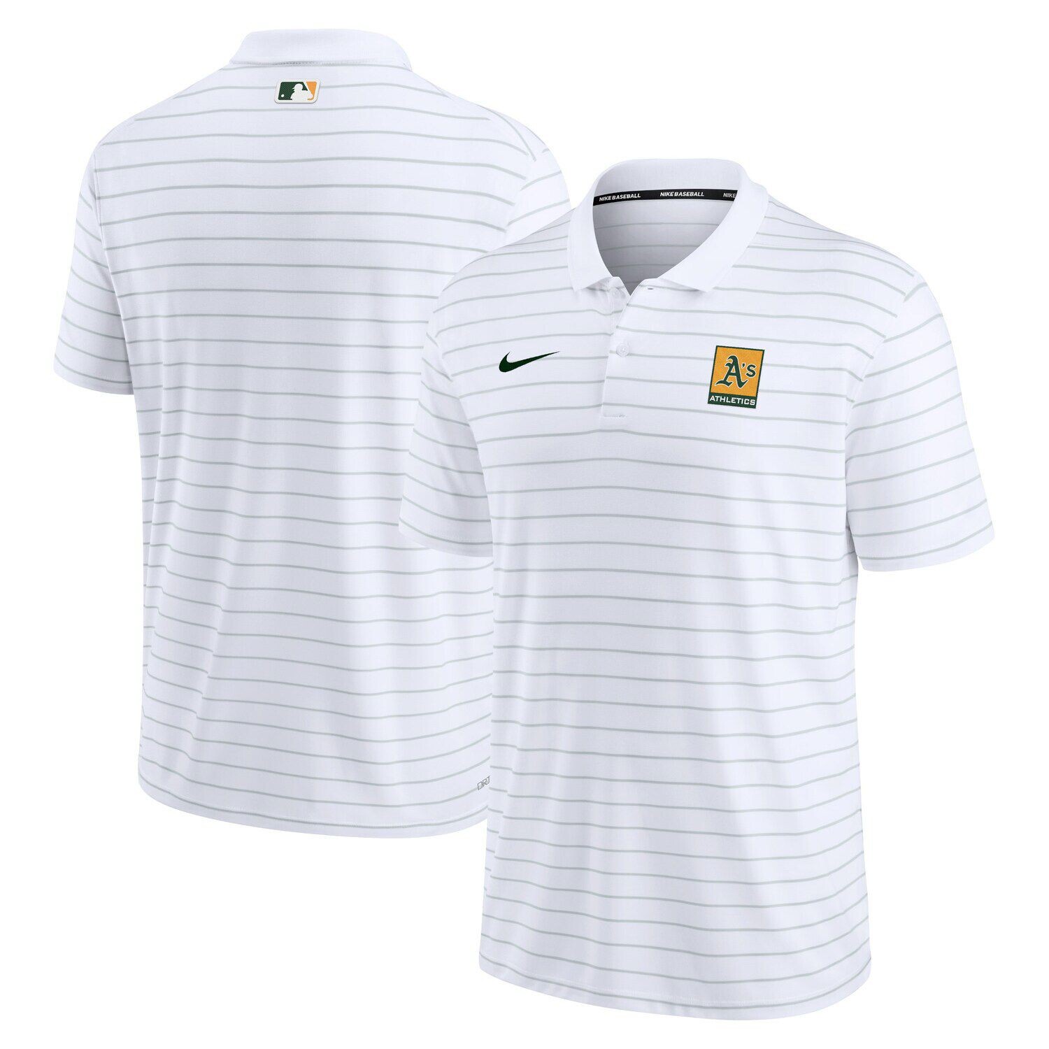 Мужское белое поло из пике в полоску Oakland Athletics Athletics Authentic Collection Nike, Белый, Мужское белое поло из пике в полоску Oakland Athletics Athletics Authentic Collection Nike
Мужское белое поло из пике в полоску Oakland Athletics Athletics Authentic Collection Nike, Белый, Мужское белое поло из пике в полоску Oakland Athletics Athletics Authentic Collection Nike