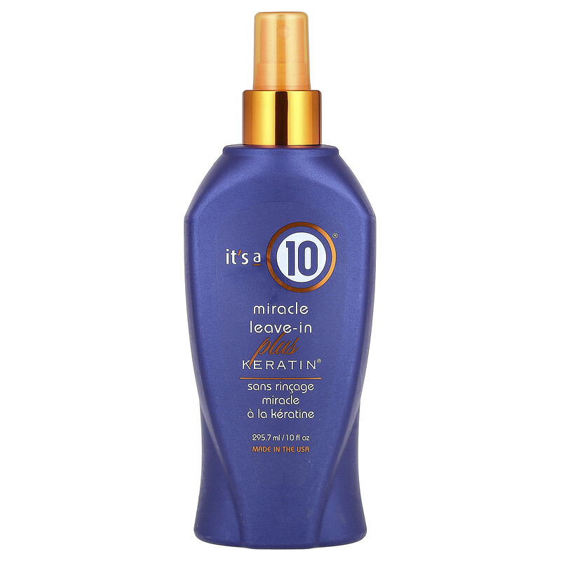 It's a 10, Miracle Leave-In Plus Keratin, 295,7 мл (10 жидк. унц.)
It's a 10, Miracle Leave-In Plus Keratin, 295,7 мл (10 жидк. унц.)