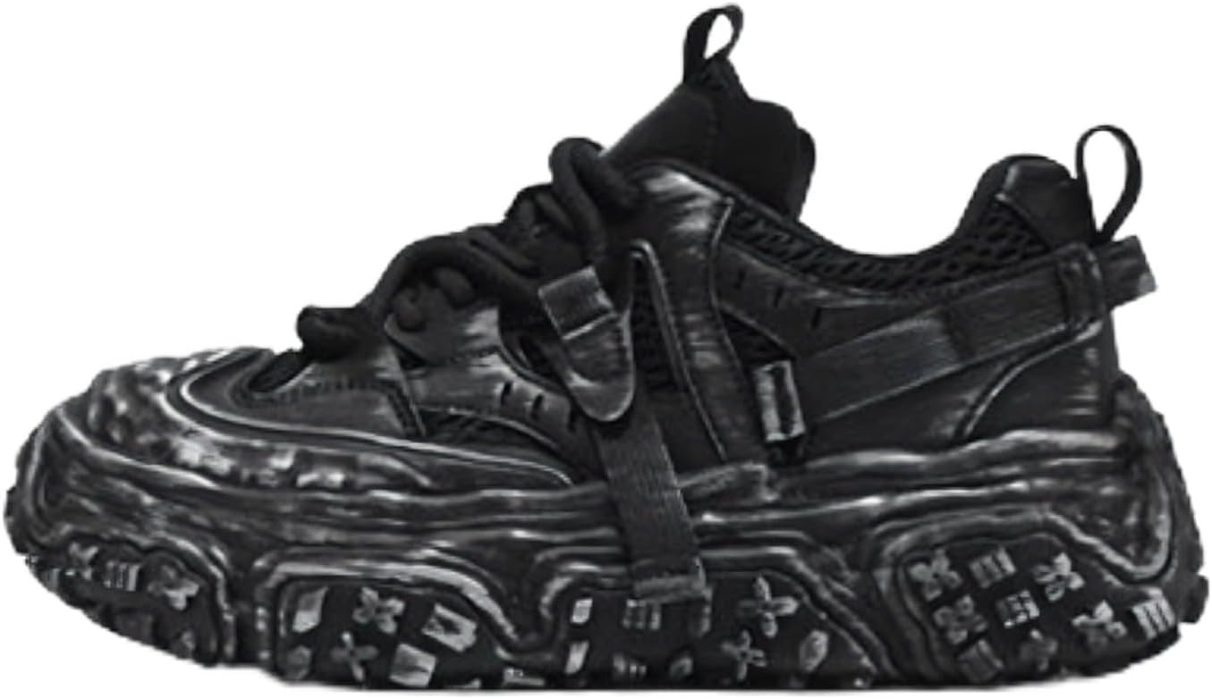 Унисекс массивные кроссовки на платформе, футуристические техношузи для пап, уличная мода Y2K, дышащие, противоскользящие Auristia, черный
Унисекс массивные кроссовки на платформе, футуристические техношузи для пап, уличная мода Y2K, дышащие, противоскользящие Auristia, черный