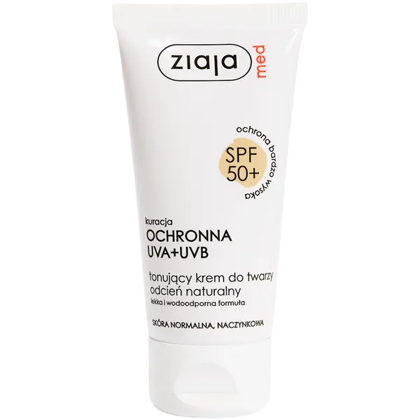 Тонизирующий крем для лица с spf50+, 50 мл Ziaja Med Kuracja ochronna
Тонизирующий крем для лица с spf50+, 50 мл Ziaja Med Kuracja ochronna