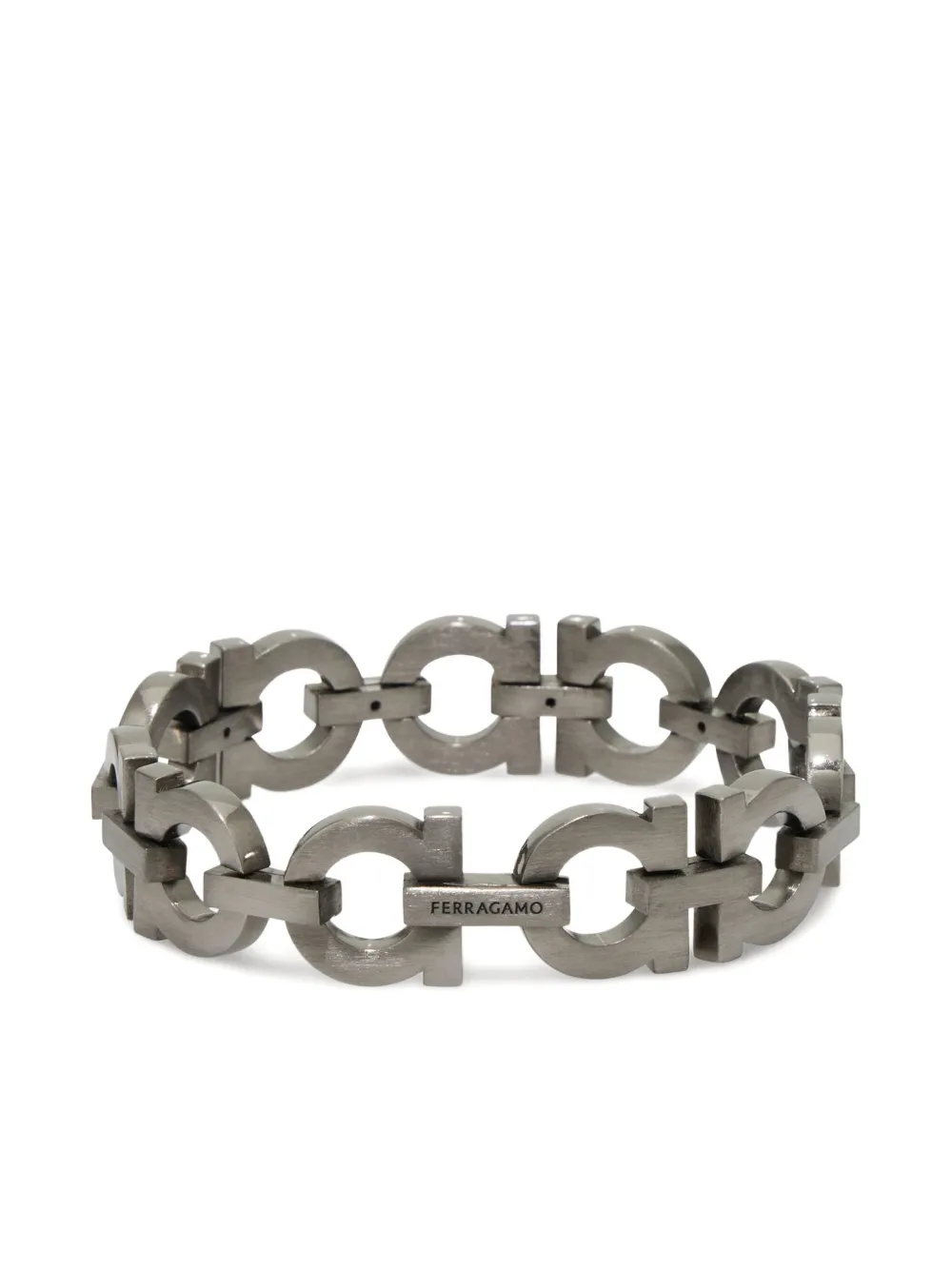 Браслет с декором Gancini Ferragamo, серебяный
Браслет с декором Gancini Ferragamo, серебяный