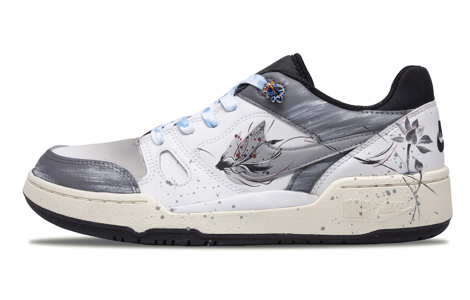 Мужские кроссовки для скейтбординга Full Force Low-Top белого/синего цвета Nike, серый/синий
Мужские кроссовки для скейтбординга Full Force Low-Top белого/синего цвета Nike, серый/синий