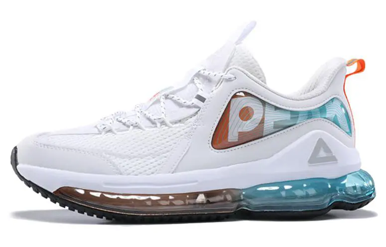 Кроссовки мужские с низким верхом белые/оранжевые Peak 
Кроссовки мужские с низким верхом белые/оранжевые Peak