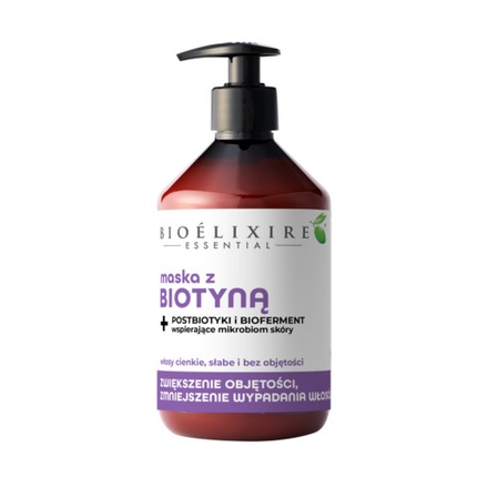 Маска для волос BIOELIXIRE BIOTIN 500 мл
Маска для волос BIOELIXIRE BIOTIN 500 мл