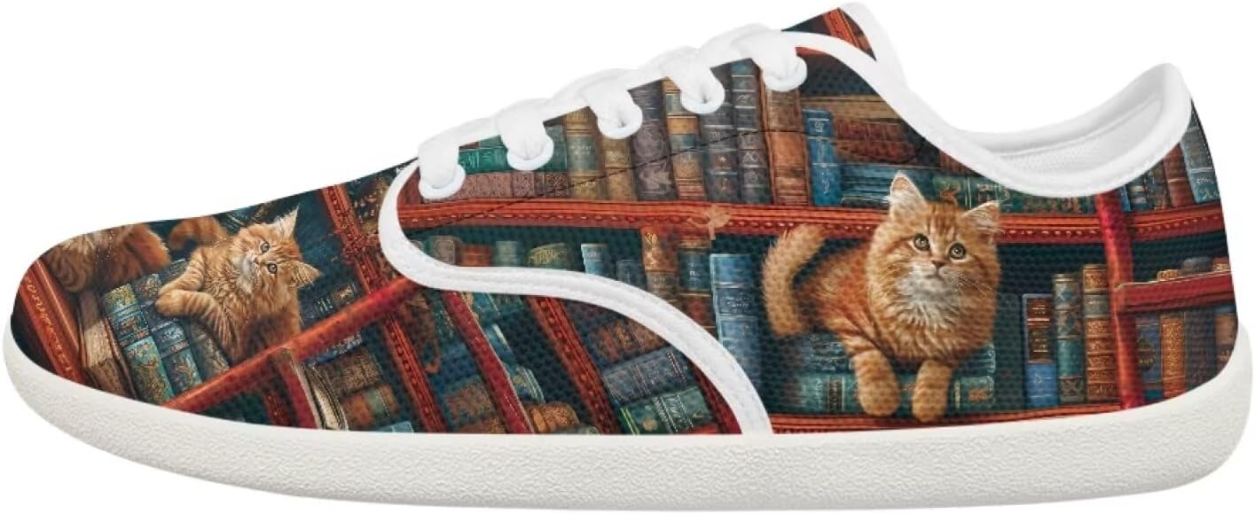 Женские и подростковые кроссовки Forchrinse с декоративной бабочкой, широкие, для бега и тенниса, с нулевым перепадом, модные кроссовки с мягкой подошвой, Cute Cat Books
Женские и подростковые кроссовки Forchrinse с декоративной бабочкой, широкие, для бега и тенниса, с нулевым перепадом, модные кроссовки с мягкой подошвой, Cute Cat Books