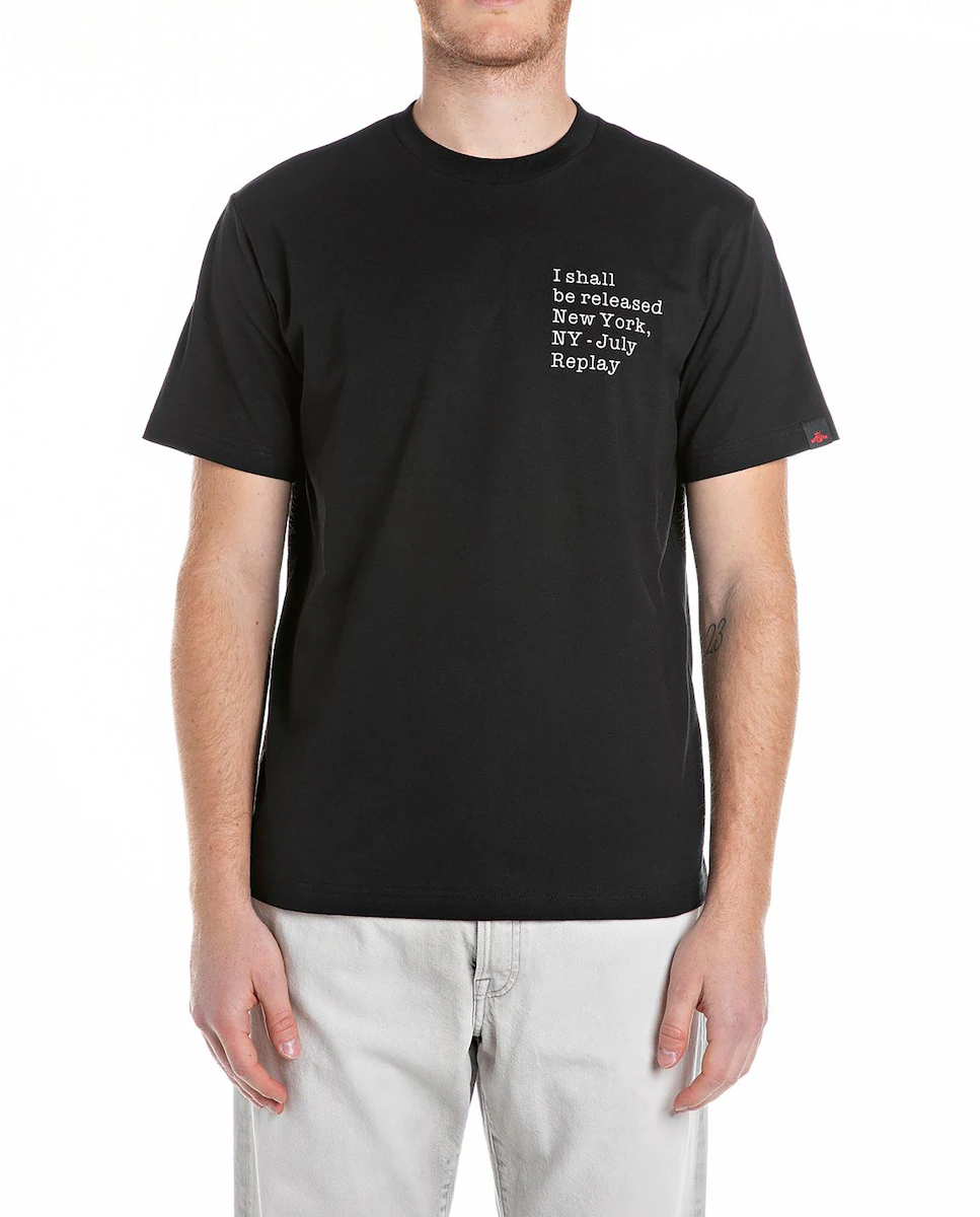 Мужская футболка с коротким рукавом и круглым вырезом Replay, черный
Мужская футболка с коротким рукавом и круглым вырезом Replay, черный