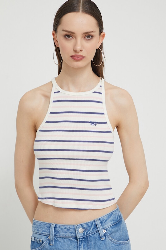 Хлопковая майка Superdry, темно-синий 
Хлопковая майка Superdry, темно-синий