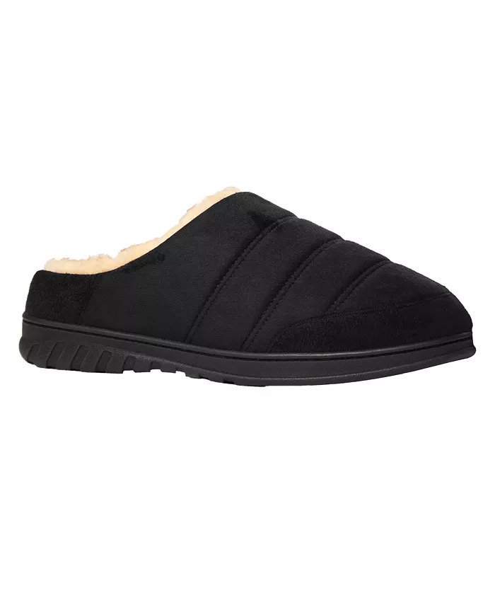 Мужские тапочки-клоги из микро-замши с утеплителем и подкладкой из искусственного меха с отделкой, подошва для использования в помещении и на улице Weatherproof, черный
Мужские тапочки-клоги из микро-замши с утеплителем и подкладкой из искусственного меха с отделкой, подошва для использования в помещении и на улице Weatherproof, черный