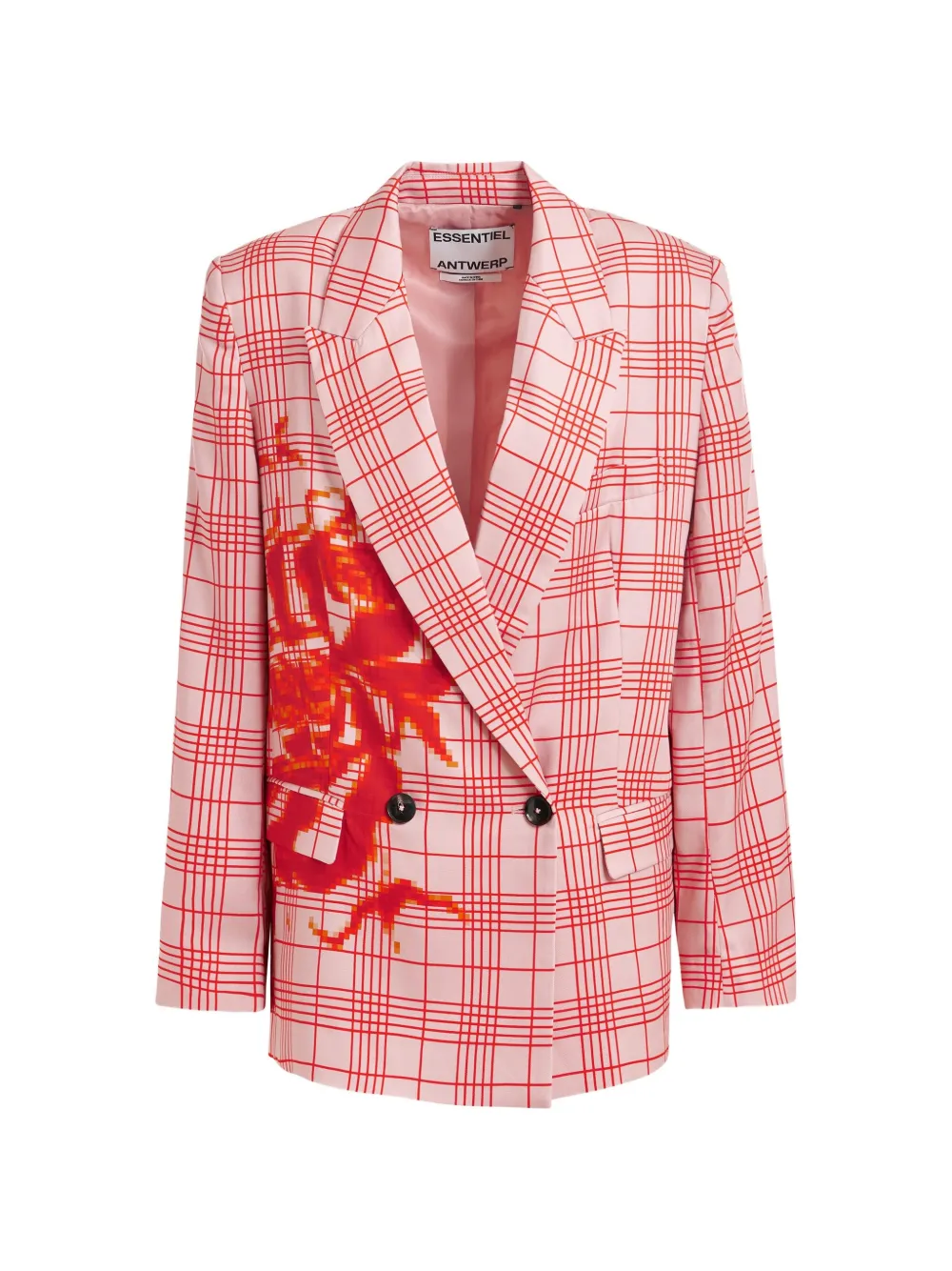 Жакет в клетку Juliana двубортный Essentiel Antwerp, розовый
Жакет в клетку Juliana двубортный Essentiel Antwerp, розовый