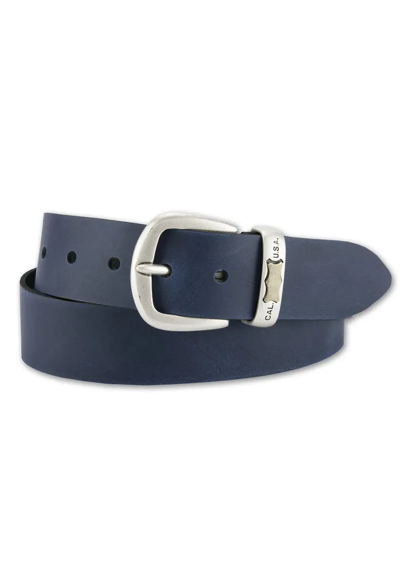 Кожаный ремень BERND GÖTZ с металлическим логотипом Western, синий
Кожаный ремень BERND GÖTZ с металлическим логотипом Western, синий