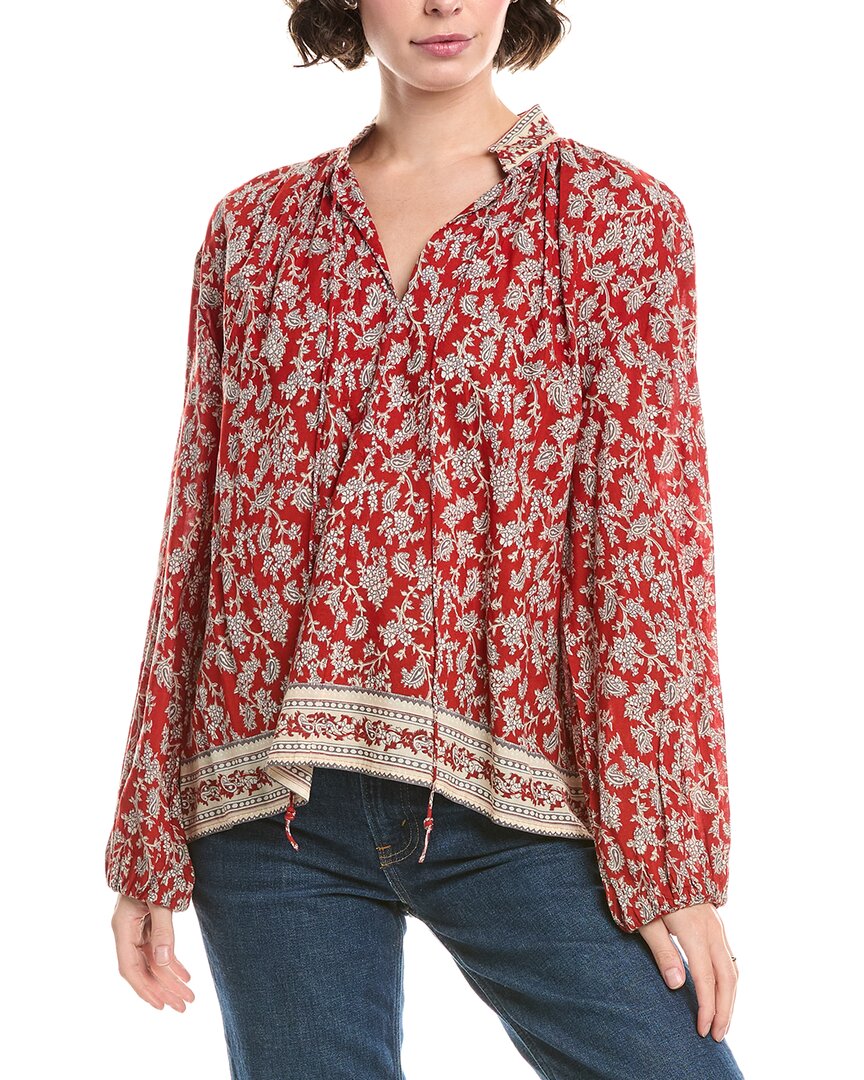 Мадвелл Блузка с присборенной горловиной Madewell, красный
Мадвелл Блузка с присборенной горловиной Madewell, красный