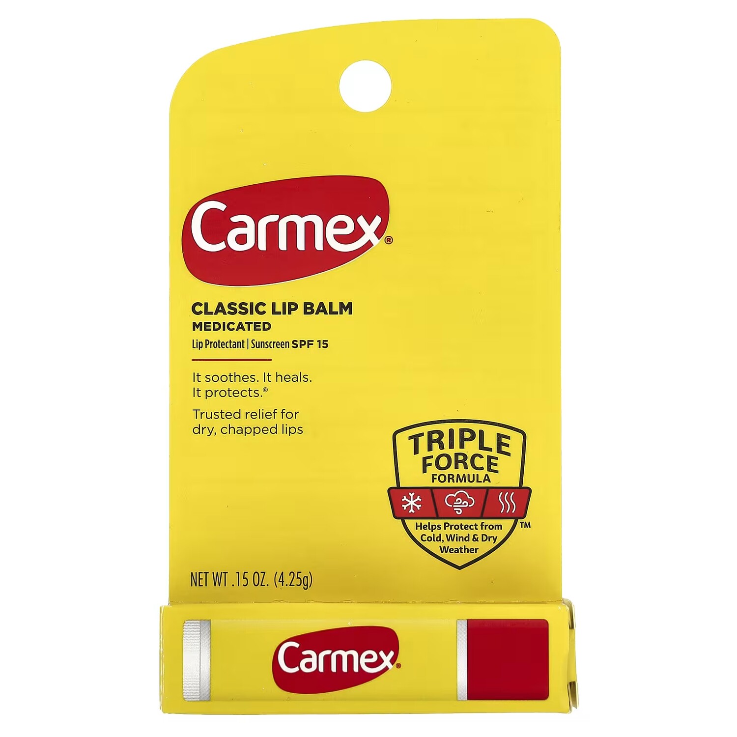 Бальзам для губ Carmex Classic SPF 15 с лечебным фактором, 4,25 г
Бальзам для губ Carmex Classic SPF 15 с лечебным фактором, 4,25 г