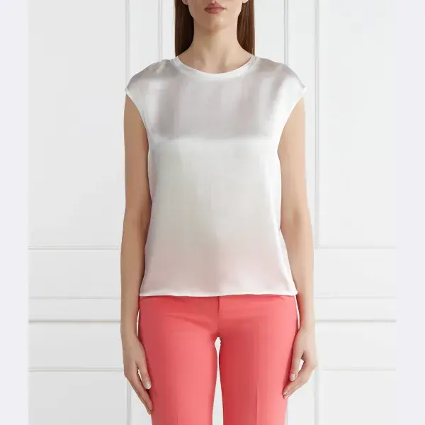 Блузка стандартного кроя с добавлением шелка Liu Jo, белый
Блузка стандартного кроя с добавлением шелка Liu Jo, белый