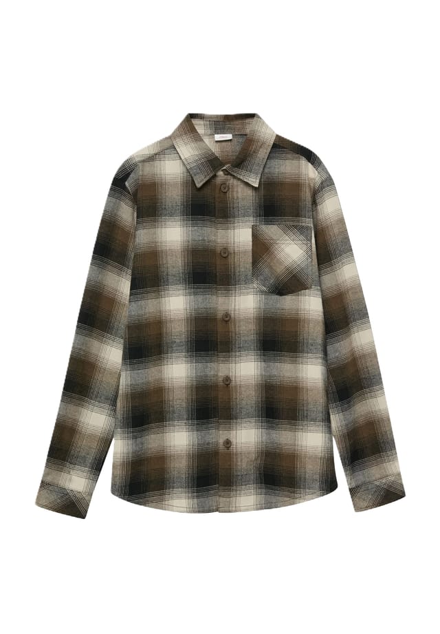 Рубашка фланелевая с воротником Кент для детей S.Oliver, мультиколор 
Рубашка фланелевая с воротником Кент для детей S.Oliver, мультиколор