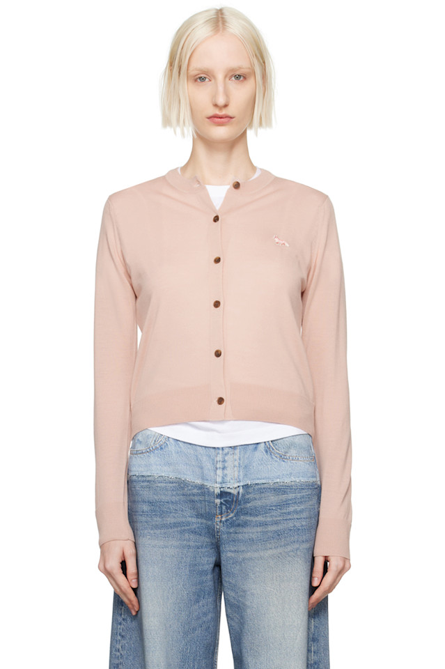 Кардиган с вышивкой лисёнка Regular Maison Kitsuné, цвет pasture rose
Кардиган с вышивкой лисёнка Regular Maison Kitsuné, цвет pasture rose