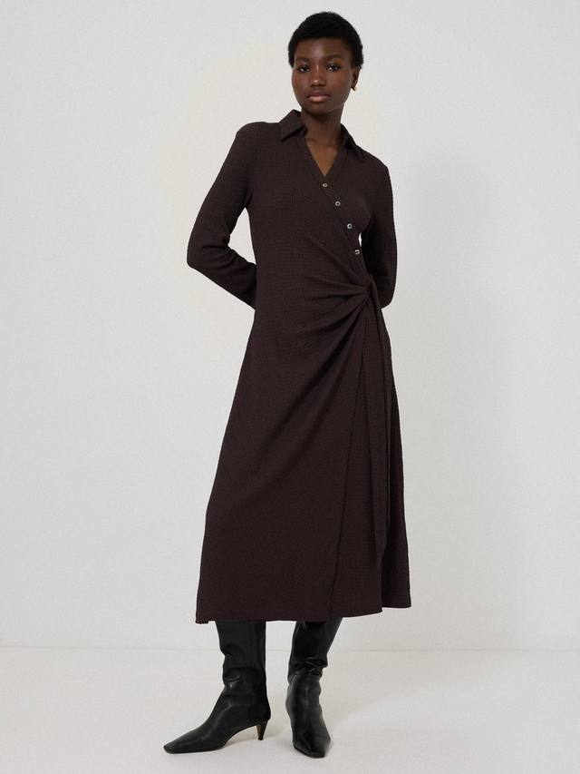 Платье-обертка из гофрированной рубашки Jigsaw, темно-красный
Платье-обертка из гофрированной рубашки Jigsaw, темно-красный