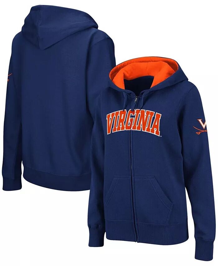 Женская темно-синяя толстовка с молнией во всю длину и арочным именем Virginia Cavaliers Colosseum
Женская темно-синяя толстовка с молнией во всю длину и арочным именем Virginia Cavaliers Colosseum