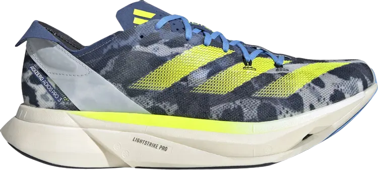 Кроссовки Adizero Adios Pro 3 'Road to Records Pack', синий
Кроссовки Adizero Adios Pro 3 'Road to Records Pack', синий