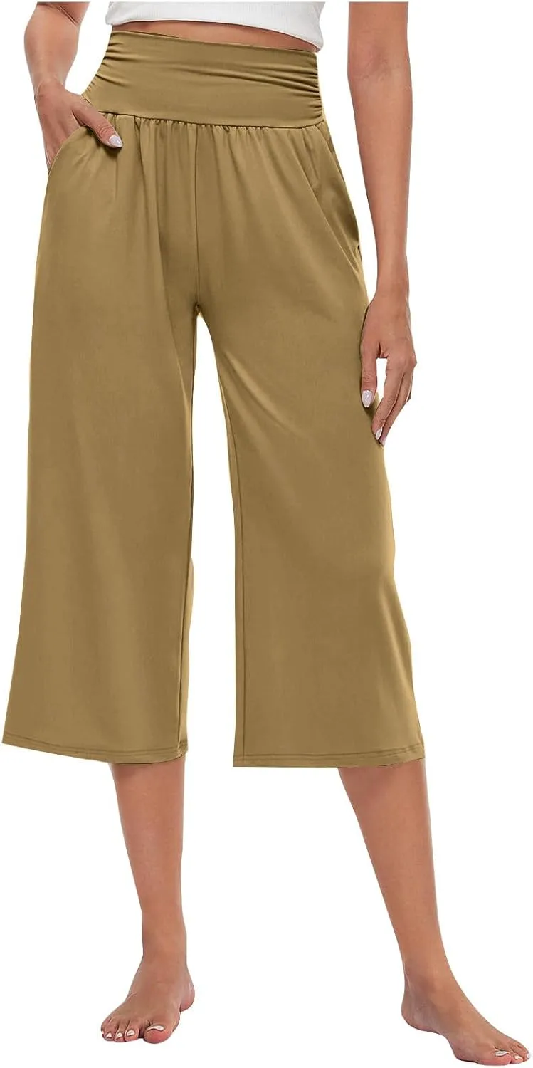 Женские капри с контролем живота, высокая талия, свободные, с карманом
Женские капри с контролем живота, высокая талия, свободные, с карманом