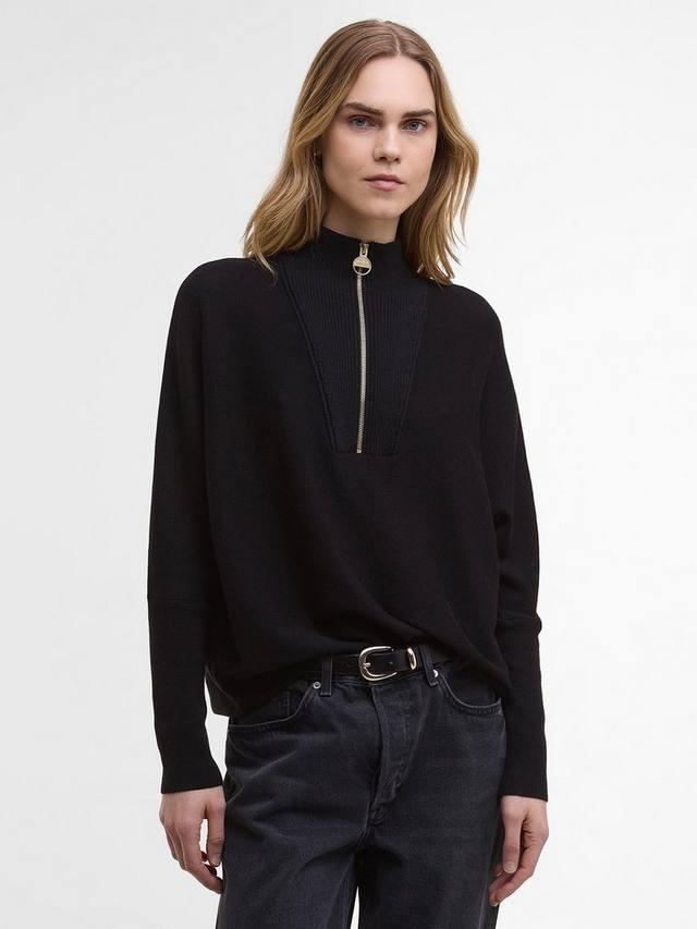 Полузастёгивающийся воротник-воронка из интерлокового хлопка Barbour
Полузастёгивающийся воротник-воронка из интерлокового хлопка Barbour