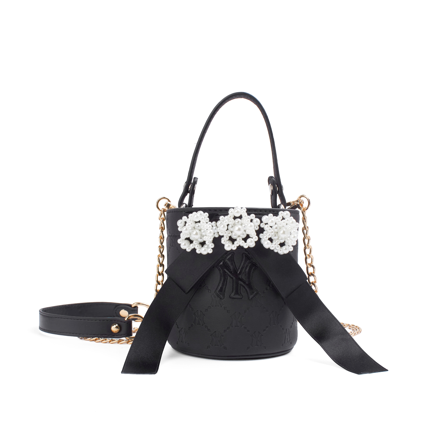 MLB Сумка-ведро PU для женщин, черная
MLB Сумка-ведро PU для женщин, черная