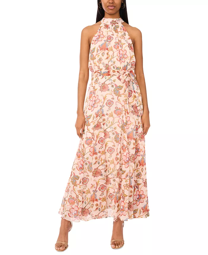 Женское бесшовное макси-платье без рукавов с принтом и запахом CeCe, красный
Женское бесшовное макси-платье без рукавов с принтом и запахом CeCe, красный