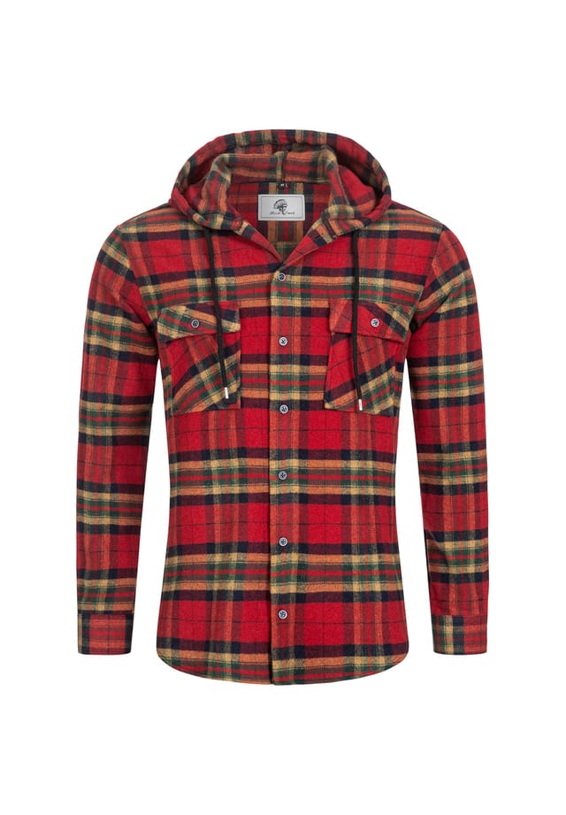 Рубашка в клетку с капюшоном стандартный крой Rock Creek, красный
Рубашка в клетку с капюшоном стандартный крой Rock Creek, красный