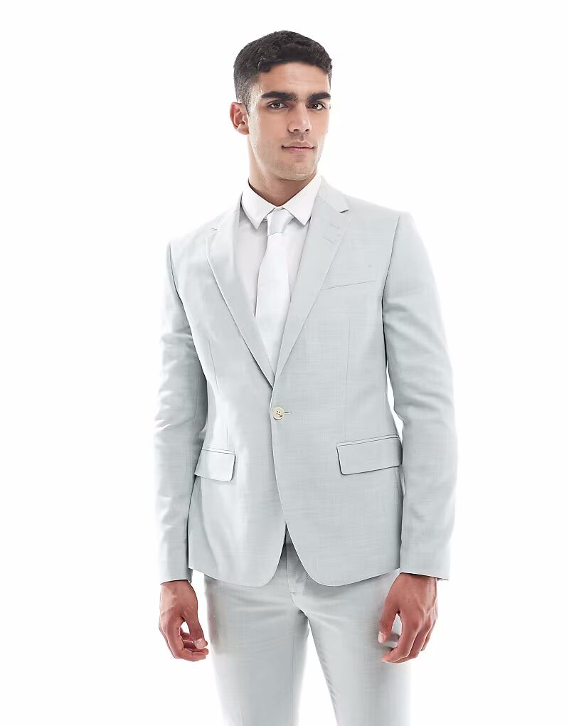 Узкий пиджак светло-зеленого цвета River Island
Узкий пиджак светло-зеленого цвета River Island