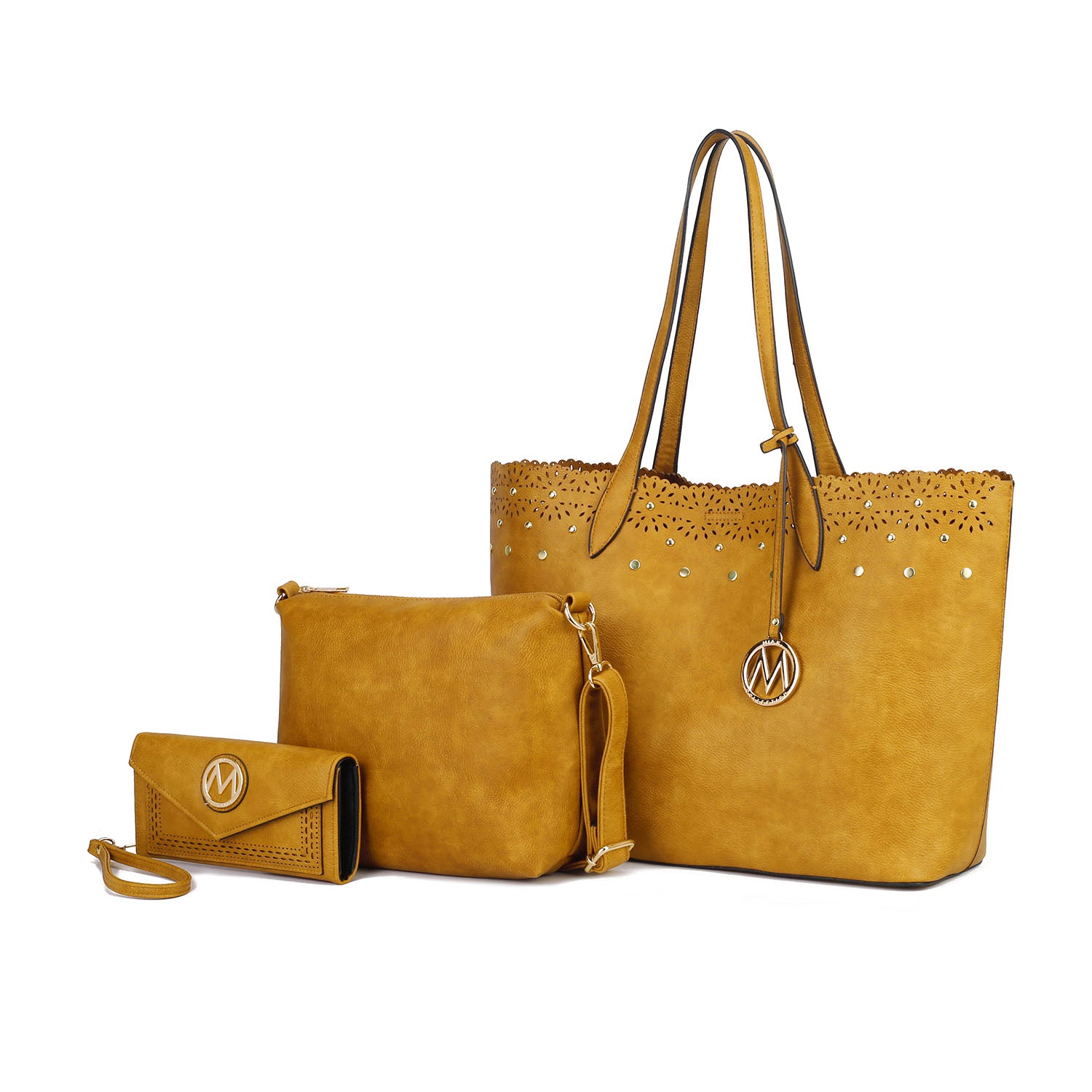 Комплект из 3 предметов Mariahna: сумка-шоппер, клатч через плечо и подходящий к нему кошелек для женщин от Mia K MKF Collection By Mia K., желтый
Комплект из 3 предметов Mariahna: сумка-шоппер, клатч через плечо и подходящий к нему кошелек для женщин от Mia K MKF Collection By Mia K., желтый