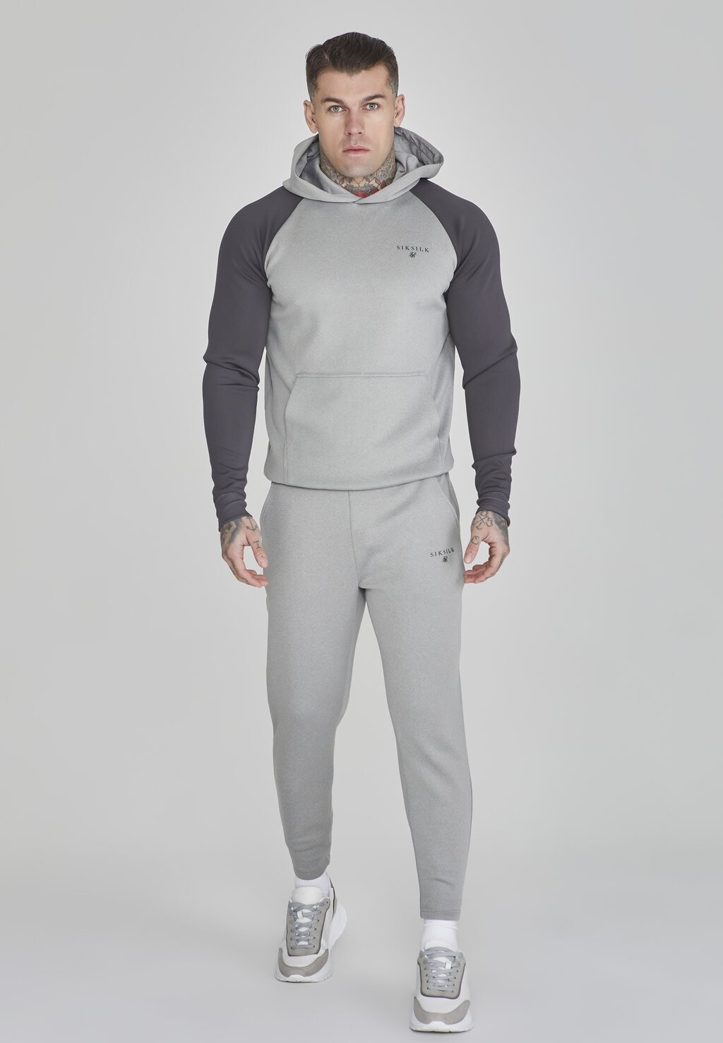 Спортивные брюки SIKSILK, серый меланж 
Спортивные брюки SIKSILK, серый меланж