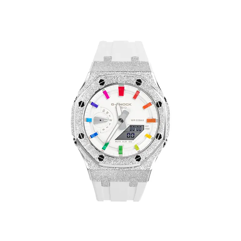 Часы Casio G-Shock Analog-Digital 2100 Series, арт. GA-2100-7A7, белый/серебристый иней
Часы Casio G-Shock Analog-Digital 2100 Series, арт. GA-2100-7A7, белый/серебристый иней