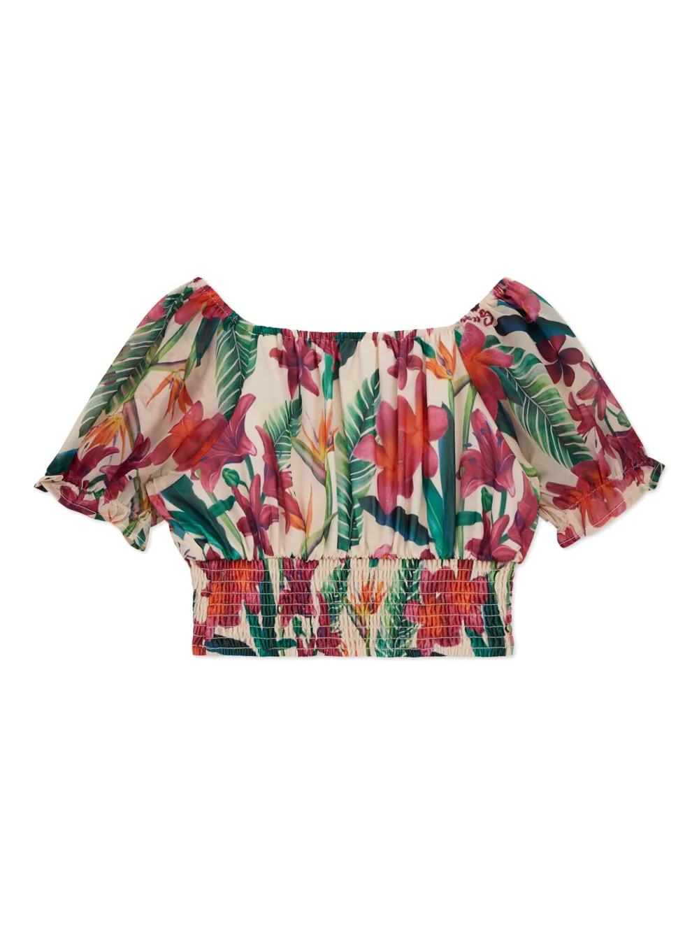 Шифоновая блузка с цветочным принтом guess kids, белый
Шифоновая блузка с цветочным принтом guess kids, белый