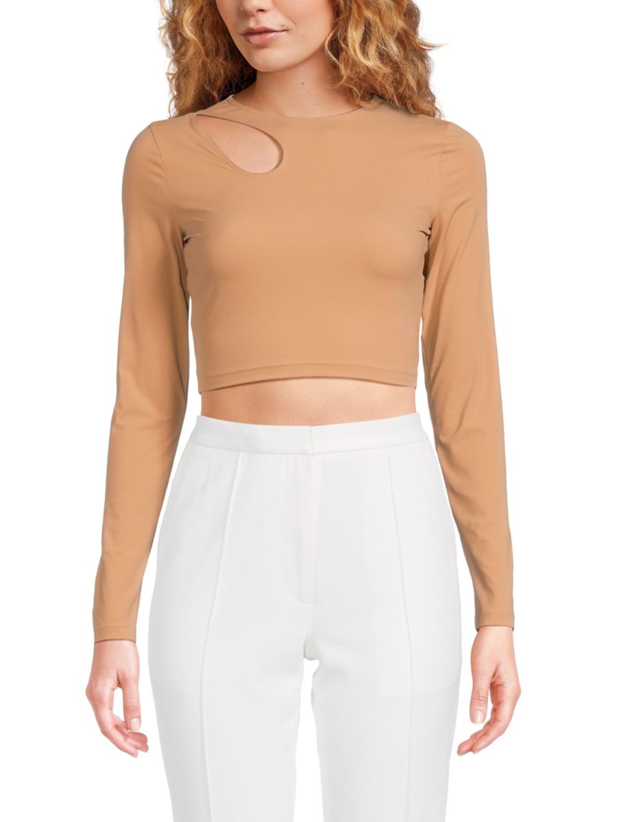 Укороченный топ с длинными рукавами и вырезами Wolford, цвет Almond
Укороченный топ с длинными рукавами и вырезами Wolford, цвет Almond