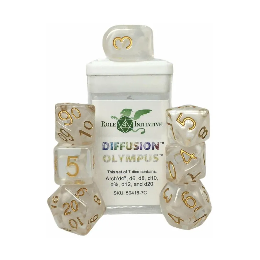 Многогранные игральные кости — Олимп, арка d4 с золотыми цифрами (7), Game Dice - Diffusion (Role 4 Initiative)
Многогранные игральные кости — Олимп, арка d4 с золотыми цифрами (7), Game Dice - Diffusion (Role 4 Initiative)