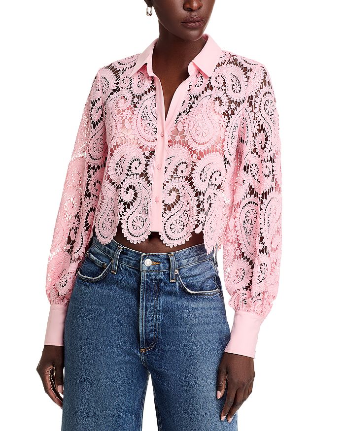 Оделия Кружевной Короткий Блузон L'AGENCE, розовый
Оделия Кружевной Короткий Блузон L'AGENCE, розовый