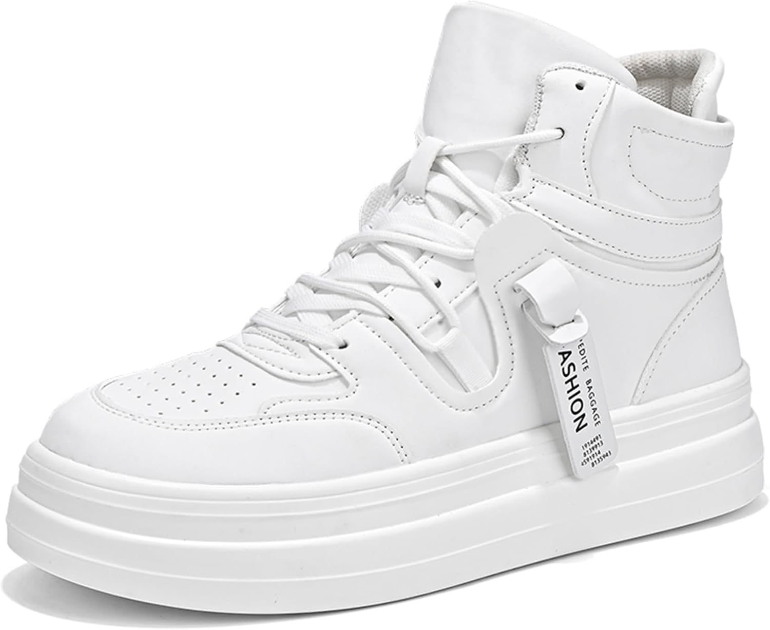 Мужские массивные кожаные сникерсы с круглым носком, стильные высокие кроссовки на шнуровке с противоскользящей подошвой, подходят для уличного спорта, школы и вечеринок Negyanme, белый
Мужские массивные кожаные сникерсы с круглым носком, стильные высокие кроссовки на шнуровке с противоскользящей подошвой, подходят для уличного спорта, школы и вечеринок Negyanme, белый