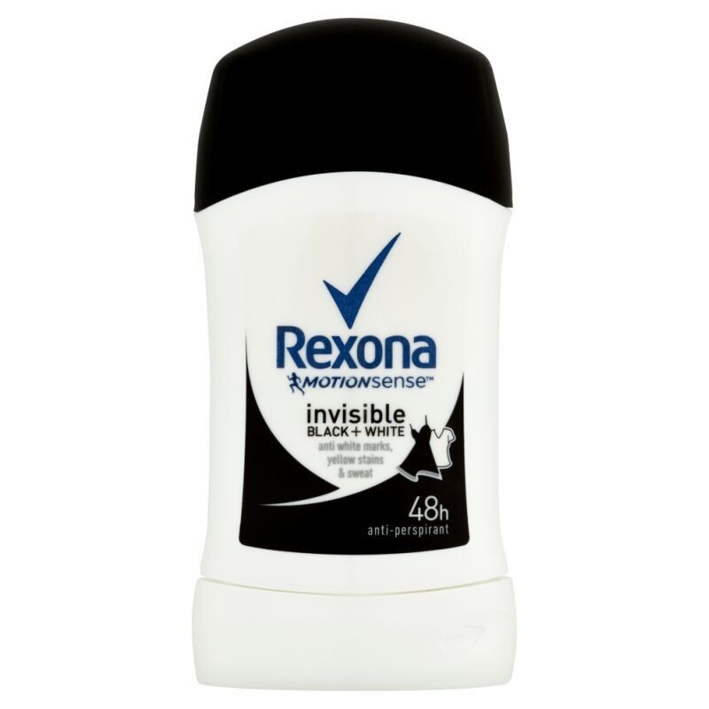 Антиперспирант для женщин Rexona MotionSense Invisible Black+White, 40 мл 
Антиперспирант для женщин Rexona MotionSense Invisible Black+White, 40 мл