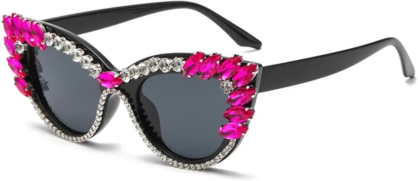 Солнцезащитные очки с защитой от УФ-излучения UV400 | «Кошачий глаз», разноцветные, с крупными бриллиантами | Для женщин и мужчин, для занятий спортом на открытом воздухе и вождения DSVIGF, Pink Black
Солнцезащитные очки с защитой от УФ-излучения UV400 | «Кошачий глаз», разноцветные, с крупными бриллиантами | Для женщин и мужчин, для занятий спортом на открытом воздухе и вождения DSVIGF, Pink Black